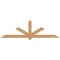 Ekena Millwork Kennewick Timber Gable Bracket, Western Red Cedar, 108"W x 31 1/2"H x 1 1/2"D x 5 1/2"F, 7/12 Pitch GBW108X31X0206KEN00SWR - alternate 1